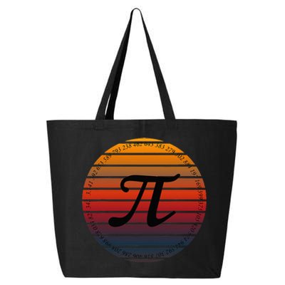 Retro Vintage Pi Day Spiral Pi Math Tee For Pi Day 3.14 25L Jumbo Tote