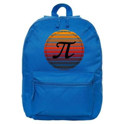 Retro Vintage Pi Day Spiral Pi Math Tee For Pi Day 3.14 16 in Basic Backpack