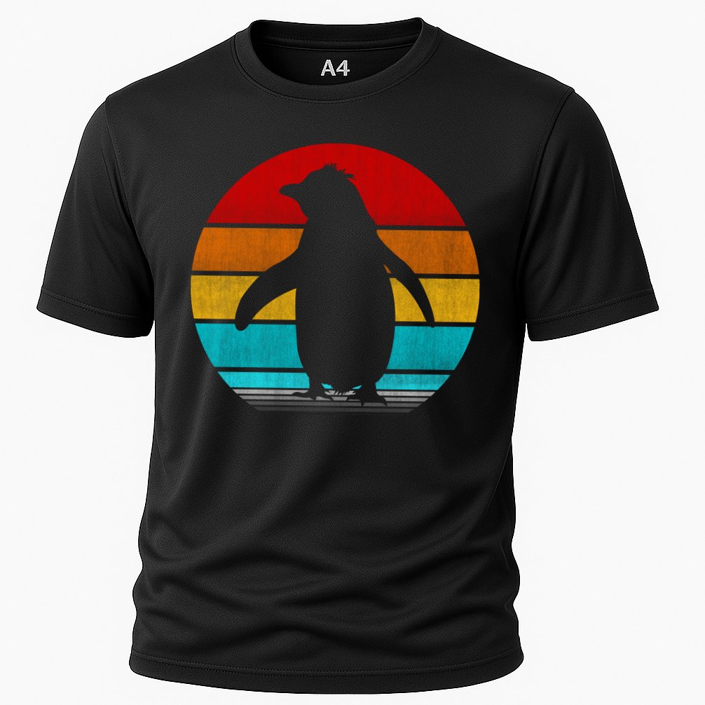 Retro Vintage Penguin Cooling Performance Crew T-Shirt