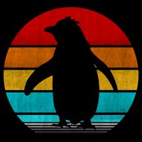 Retro Vintage Penguin Cooling Performance Crew T-Shirt