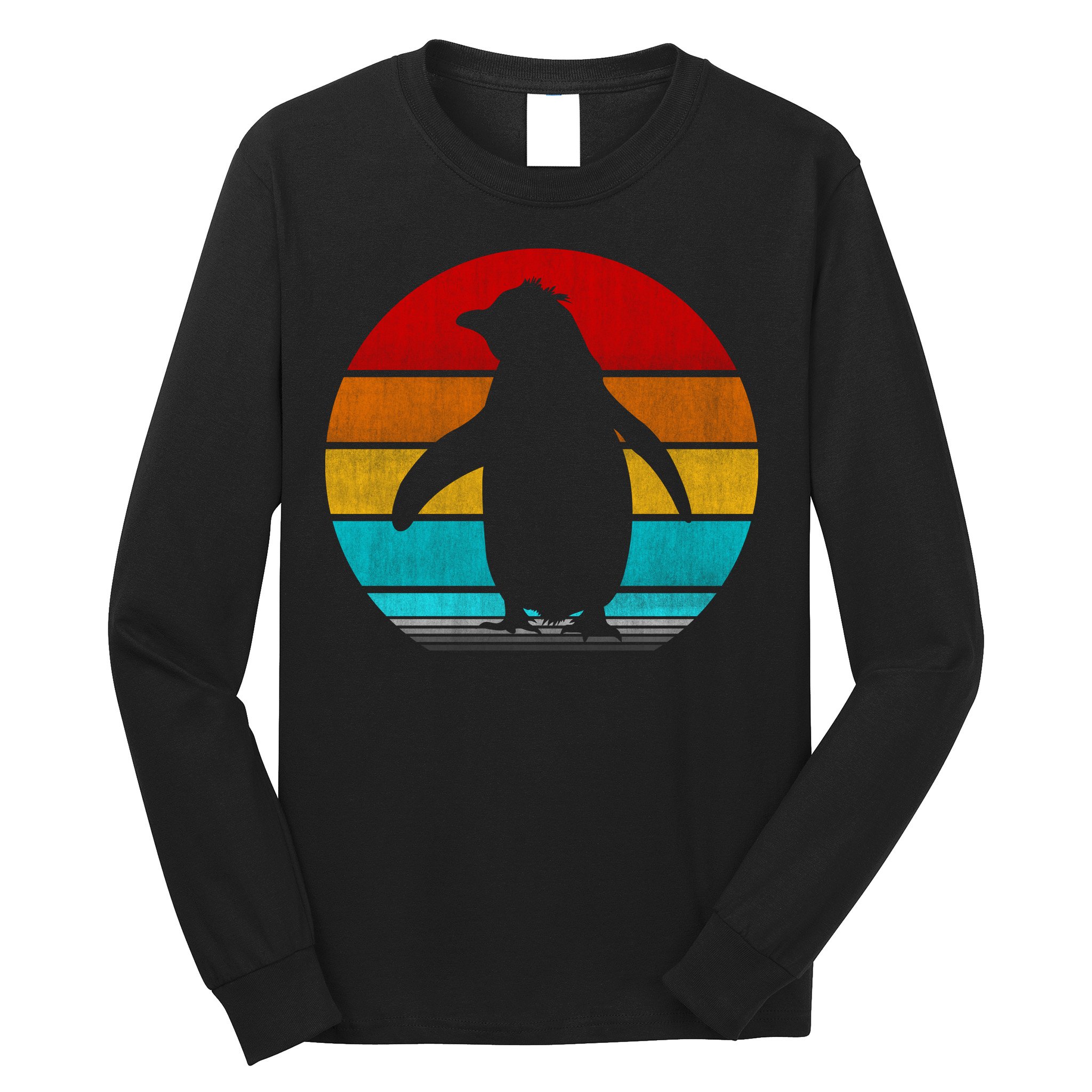 Retro Vintage Penguin Long Sleeve Shirt