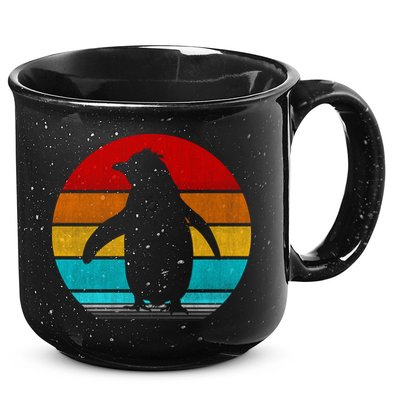Retro Vintage Penguin 15oz Campfire Ceramic Mug