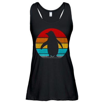 Retro Vintage Penguin Ladies Essential Flowy Tank
