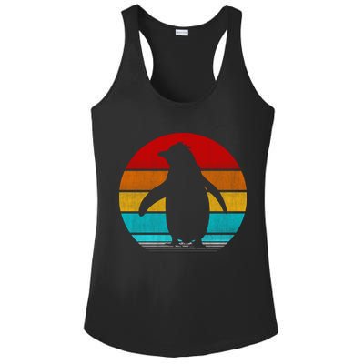 Retro Vintage Penguin Ladies PosiCharge Competitor Racerback Tank