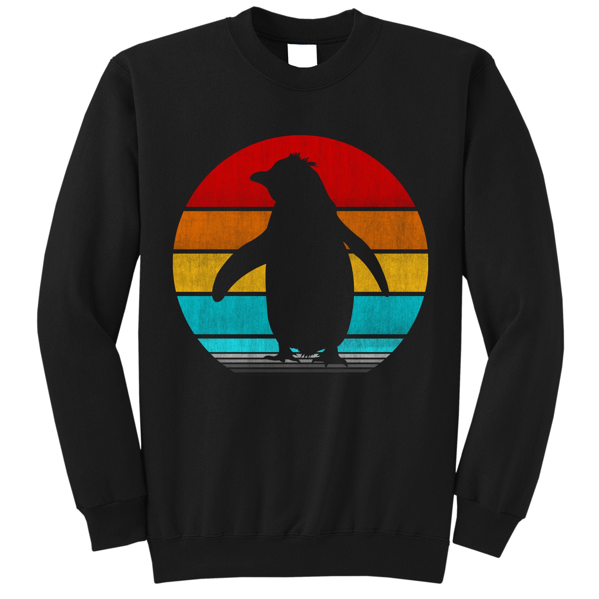 Retro Vintage Penguin Tall Sweatshirt