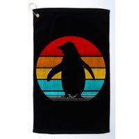 Retro Vintage Penguin Golf Towel
