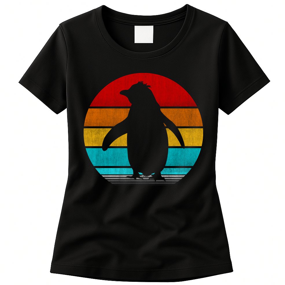 Retro Vintage Penguin Womens T-Shirt