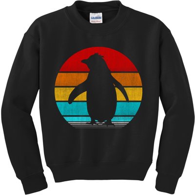 Retro Vintage Penguin Kids Sweatshirt