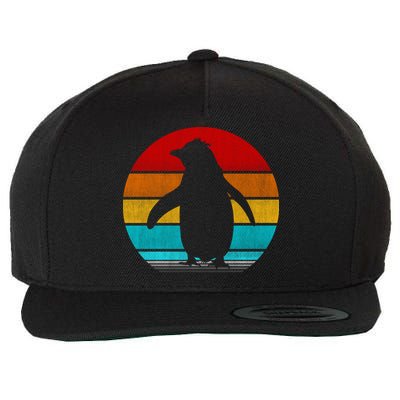 Retro Vintage Penguin Wool Snapback Cap