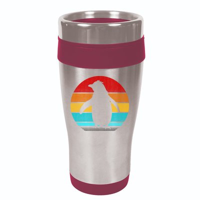 Retro Vintage Penguin 16oz Travel Tumbler