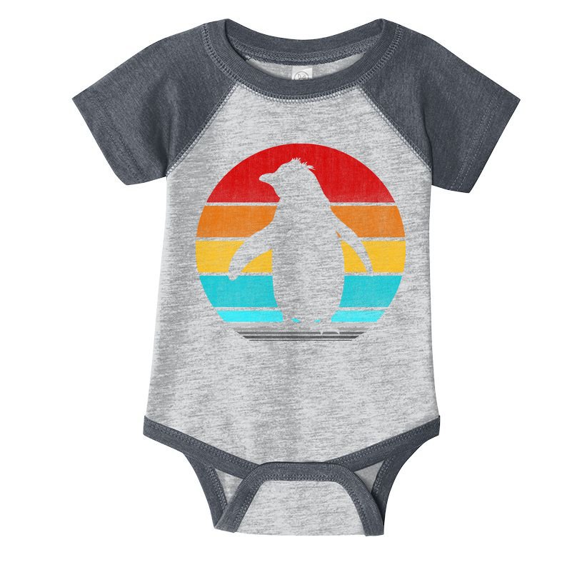 Retro Vintage Penguin Infant Baby Jersey Bodysuit