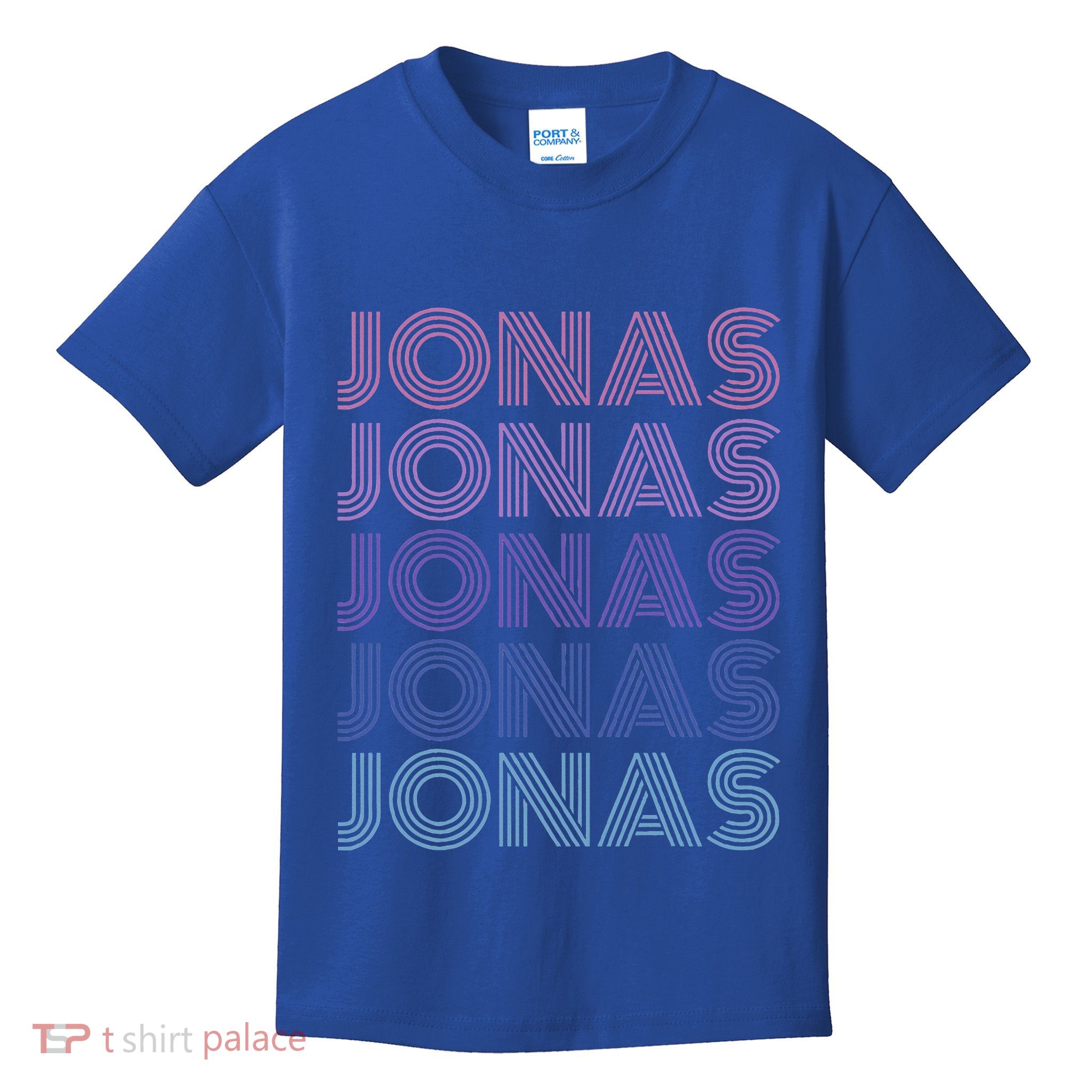Retro Vintage Purple Jonas Kids T-Shirt