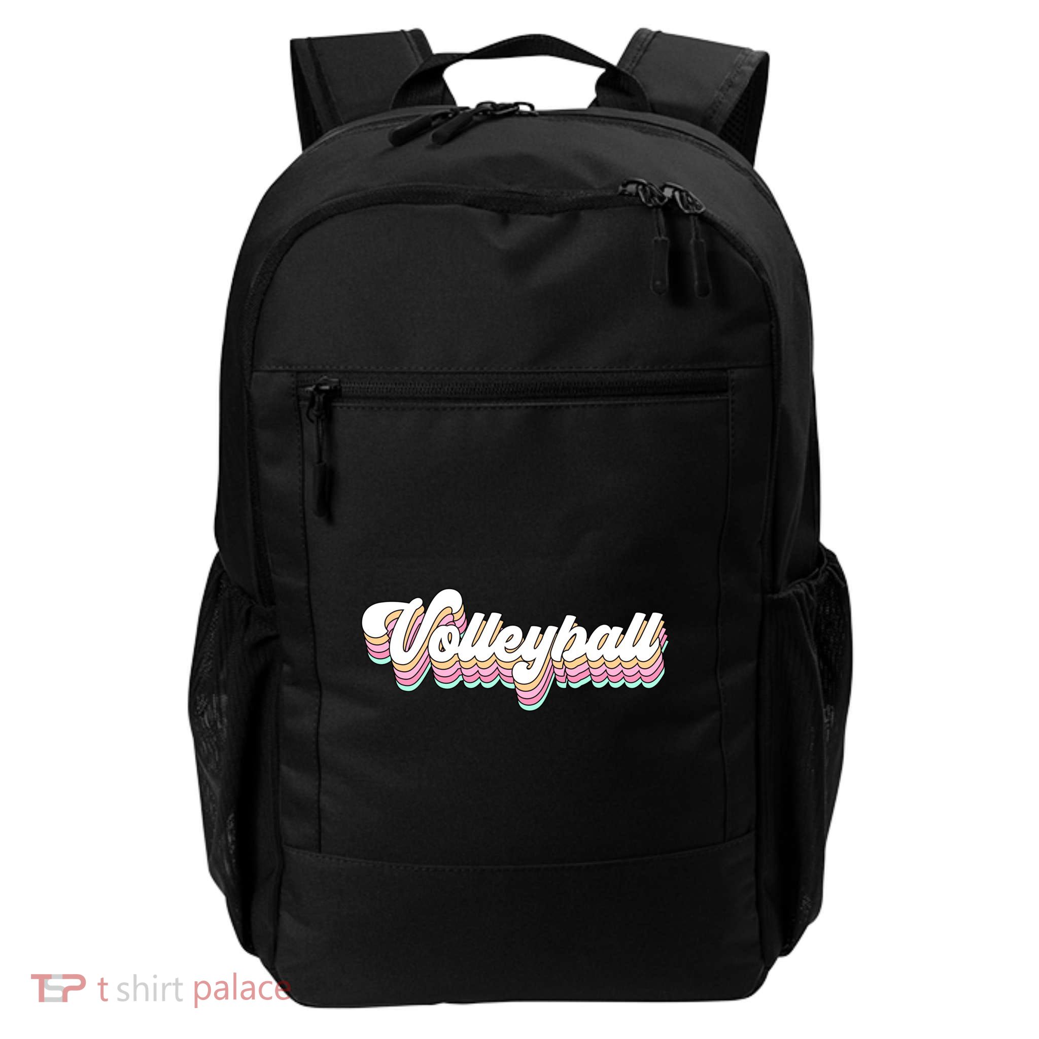 Retro Volleyball Pastel Aesthetic N Groovy Gift Backpack