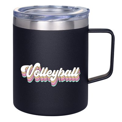 Retro Volleyball Pastel Aesthetic N Groovy Gift 12oz Stainless Steel Coffee Mug