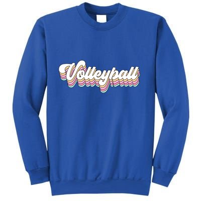 Retro Volleyball Pastel Aesthetic N Groovy Gift Sweatshirt