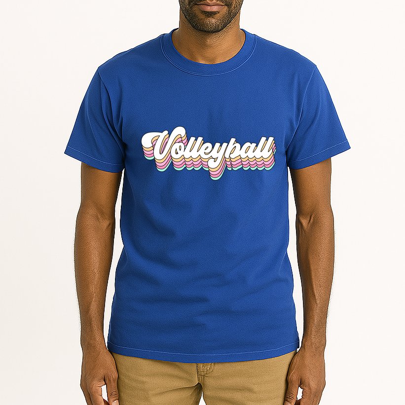 Retro Volleyball Pastel Aesthetic N Groovy Gift Tall T-Shirt