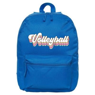 Retro Volleyball Pastel Aesthetic N Groovy Gift 16 in Basic Backpack