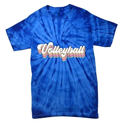Retro Volleyball Pastel Aesthetic N Groovy Gift Tie-Dye T-Shirt