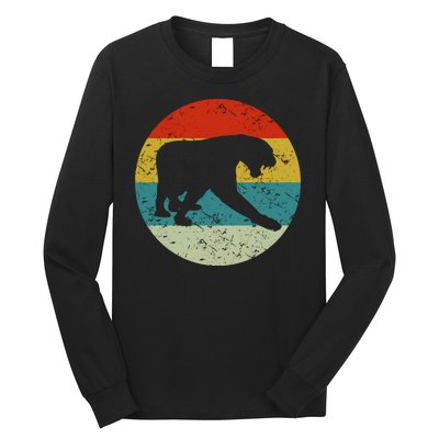 Retro Vintage Panther Long Sleeve Shirt