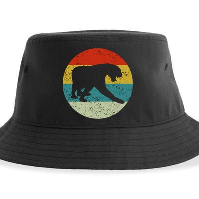 Retro Vintage Panther Sustainable Bucket Hat