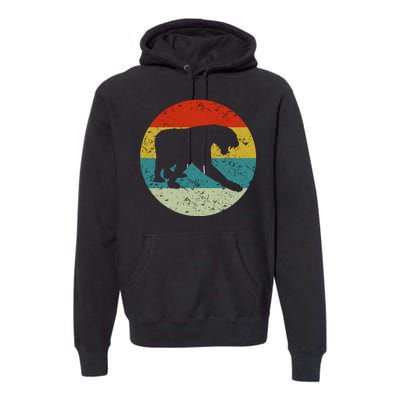 Retro Vintage Panther Premium Hoodie