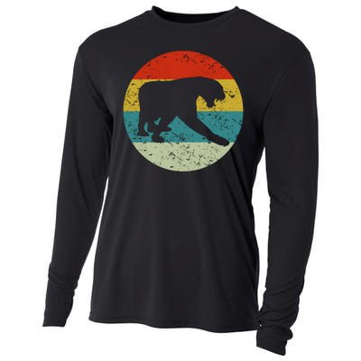 Retro Vintage Panther Cooling Performance Long Sleeve Crew