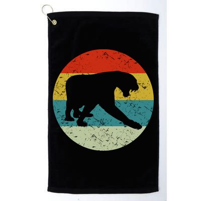Retro Vintage Panther Golf Towel