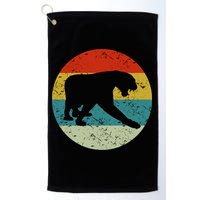 Retro Vintage Panther Golf Towel