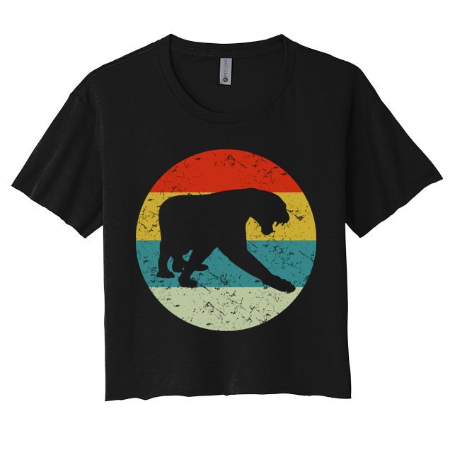 Retro Vintage Panther Crop Top
