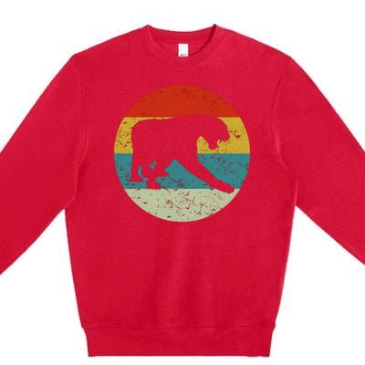 Retro Vintage Panther Premium Crewneck Sweatshirt