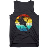 Retro Vintage Pickleball Silhouette Pickleball Tank Top