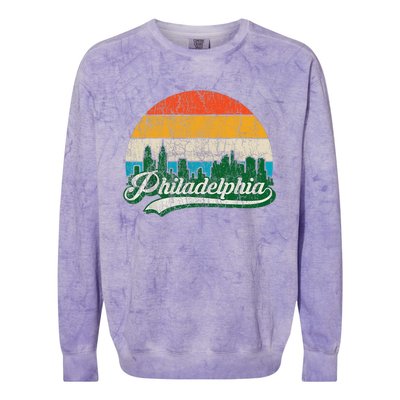 Retro Vintage Philly Dancing On My Own Philadelphia Colorblast Crewneck Sweatshirt