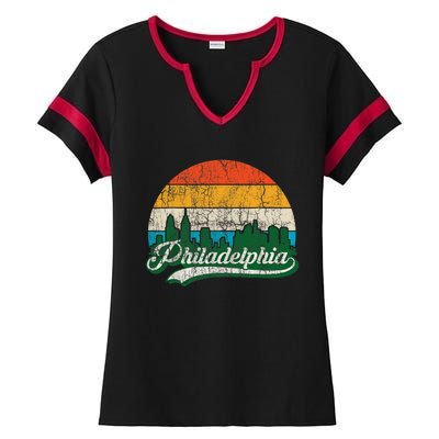 Retro Vintage Philly Dancing On My Own Philadelphia Ladies Halftime Notch Neck Tee