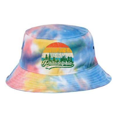 Retro Vintage Philly Dancing On My Own Philadelphia Tie Dye Newport Bucket Hat