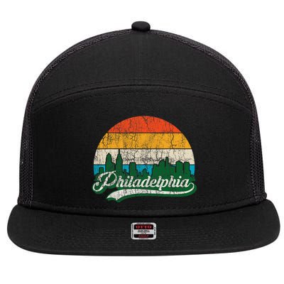 Retro Vintage Philly Dancing On My Own Philadelphia 7 Panel Mesh Trucker Snapback Hat