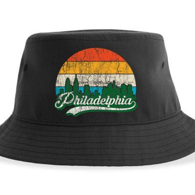 Retro Vintage Philly Dancing On My Own Philadelphia Sustainable Bucket Hat