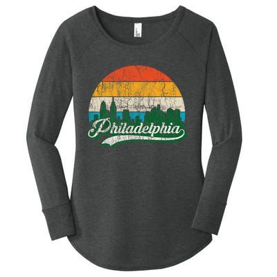 Retro Vintage Philly Dancing On My Own Philadelphia Women's Perfect Tri Tunic Long Sleeve Shirt