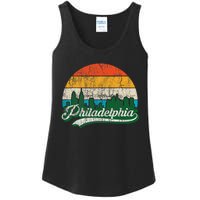 Retro Vintage Philly Dancing On My Own Philadelphia Ladies Essential Tank