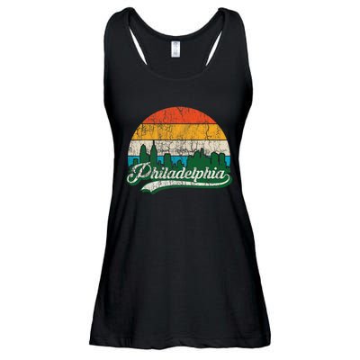 Retro Vintage Philly Dancing On My Own Philadelphia Ladies Essential Flowy Tank