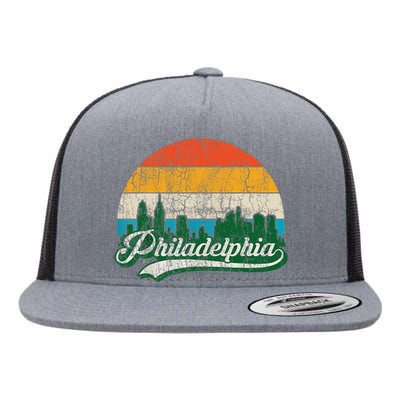 Retro Vintage Philly Dancing On My Own Philadelphia Flat Bill Trucker Hat