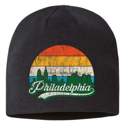 Retro Vintage Philly Dancing On My Own Philadelphia Sustainable Beanie