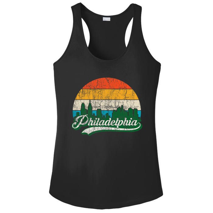 Retro Vintage Philly Dancing On My Own Philadelphia Ladies PosiCharge Competitor Racerback Tank