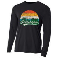 Retro Vintage Philly Dancing On My Own Philadelphia Cooling Performance Long Sleeve Crew