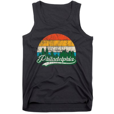 Retro Vintage Philly Dancing On My Own Philadelphia Tank Top