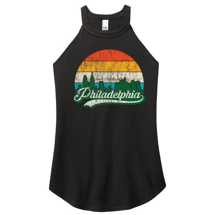 Retro Vintage Philly Dancing On My Own Philadelphia Women’s Perfect Tri Rocker Tank