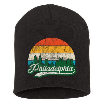 Retro Vintage Philly Dancing On My Own Philadelphia Short Acrylic Beanie