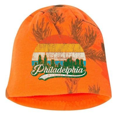 Retro Vintage Philly Dancing On My Own Philadelphia Kati - Camo Knit Beanie