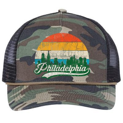 Retro Vintage Philly Dancing On My Own Philadelphia Retro Rope Trucker Hat Cap