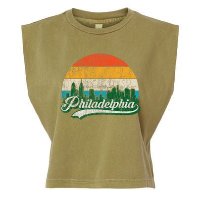 Retro Vintage Philly Dancing On My Own Philadelphia Garment-Dyed Women's Muscle Tee