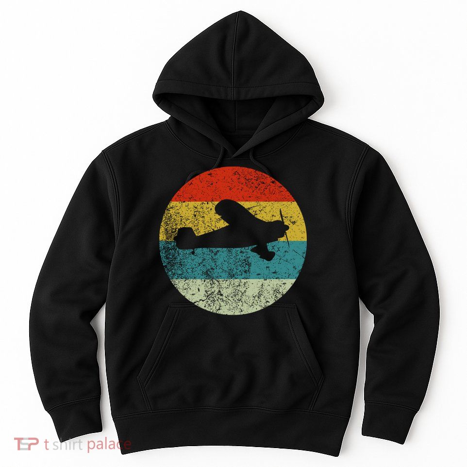 Retro Vintage Plane Hoodie